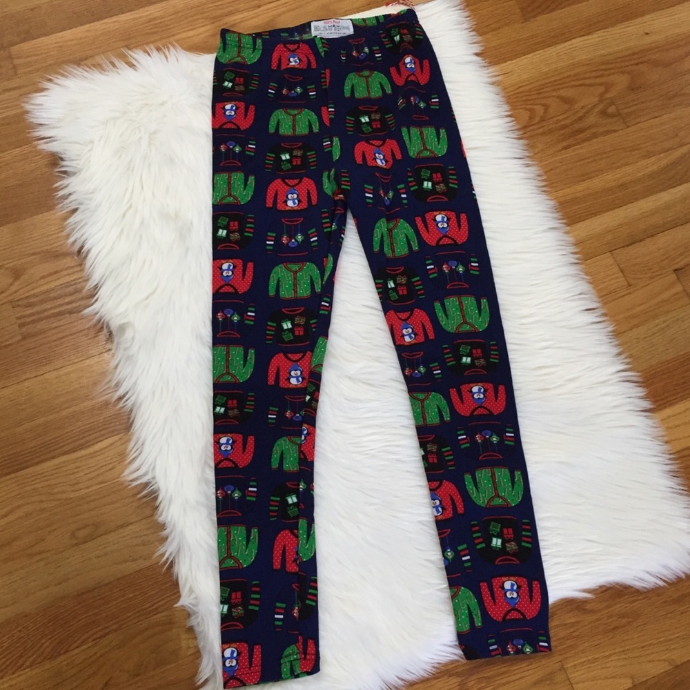 Poof Fleece lining Christmas Leggings - Picture 4 of 4